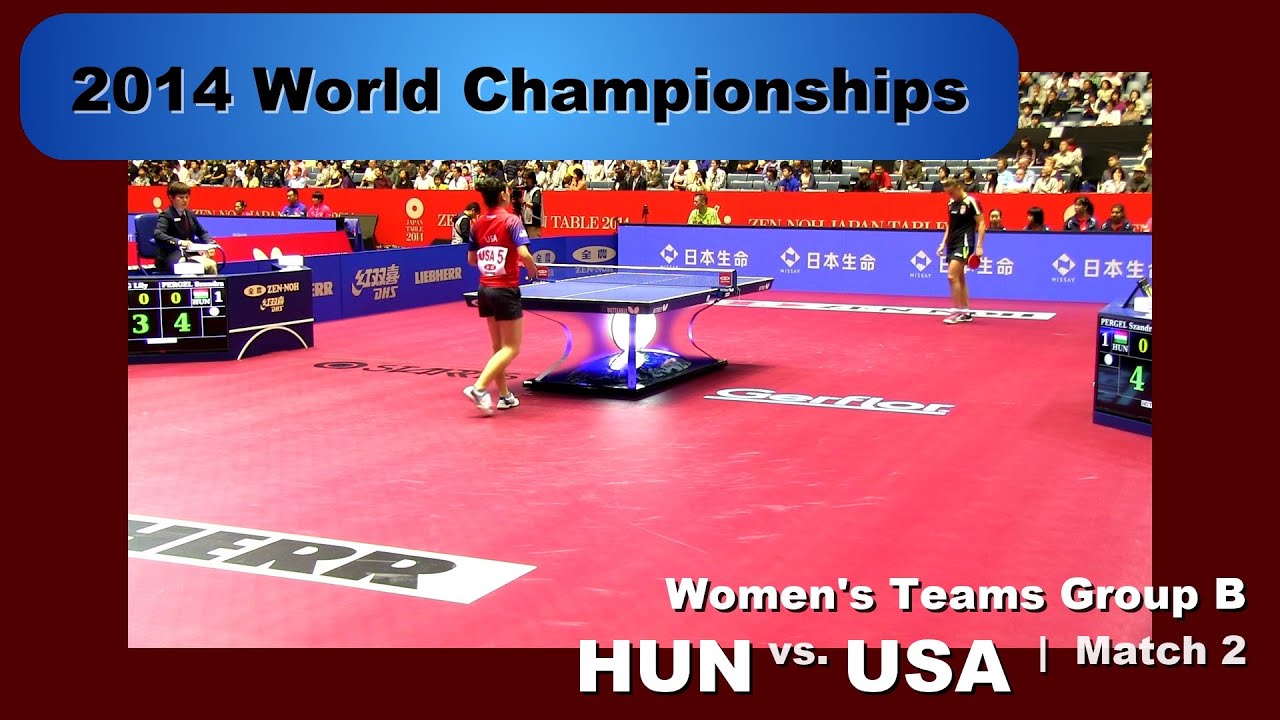 2014 WTTC Women's Team - Group B: HUN - USA Match 2: Szandra Pergel v Lily Zhang