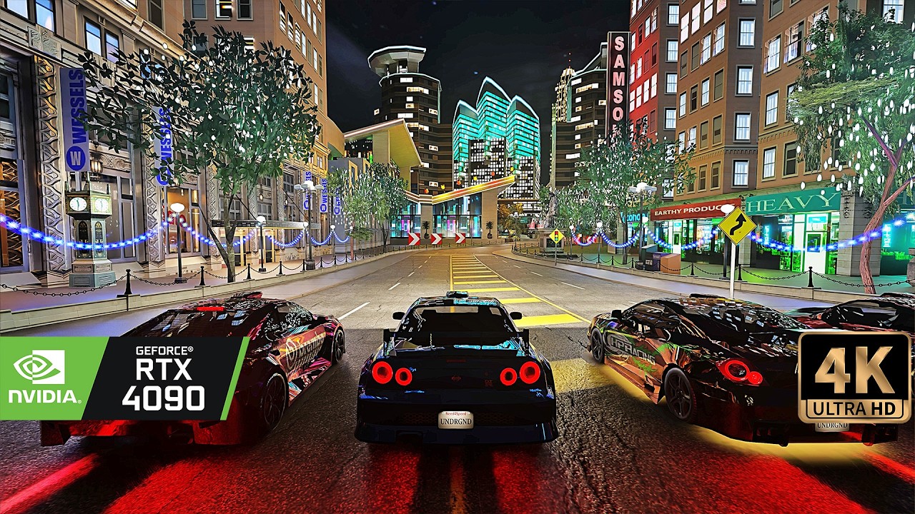 [4K] NeedforSpeed: Underground Remastered - RTX Remix Photorealistic Raytracing Graphics
