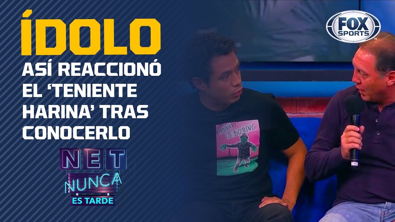 NET: ¡El Teniente Harina conoció a su ídolo Alex Aguinaga!