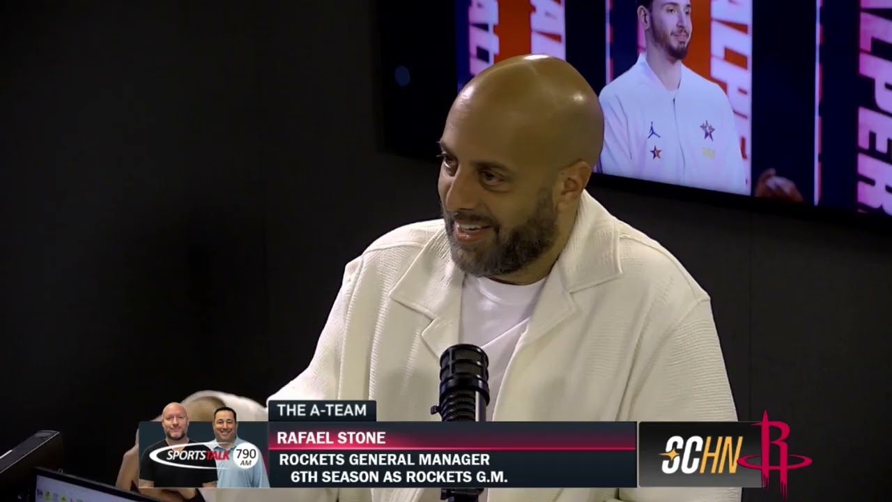 Rockets GM Rafael Stone in studio on The A-Team