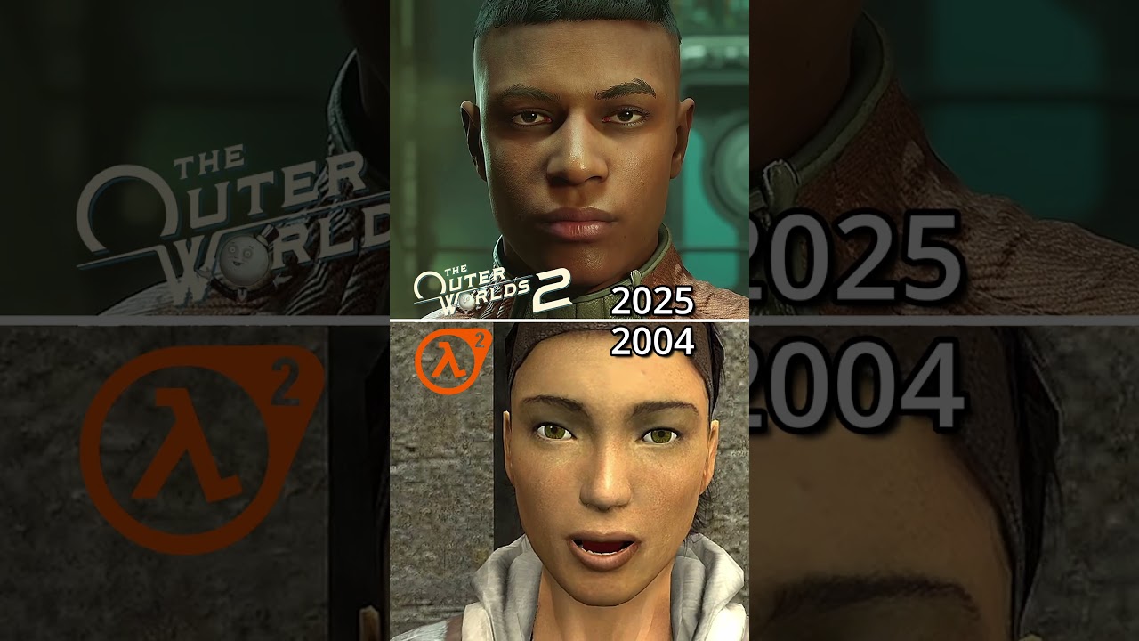 Outer Worlds 2 (2025) VS Half-Life 2 (2004) - Facial Animation Comparison