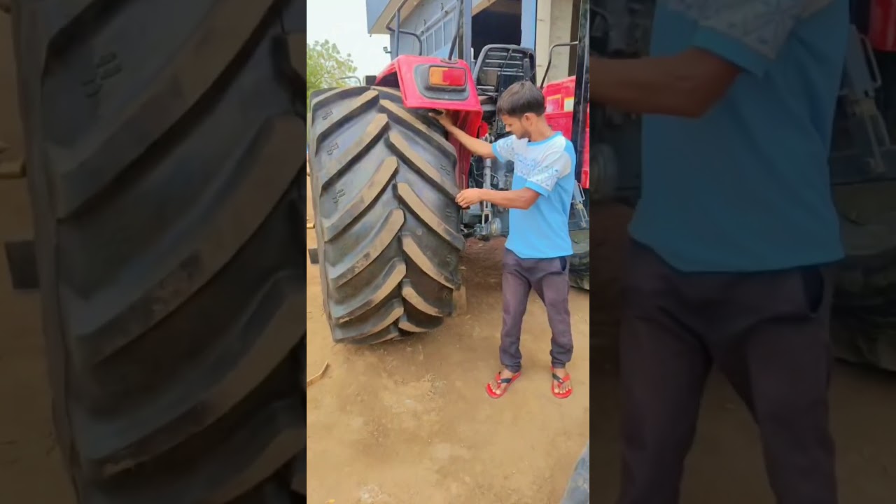 710 Number Tyre 😱 || #shortvideos #automobile #lifeisbutadream #tractordriving #viralvideo
