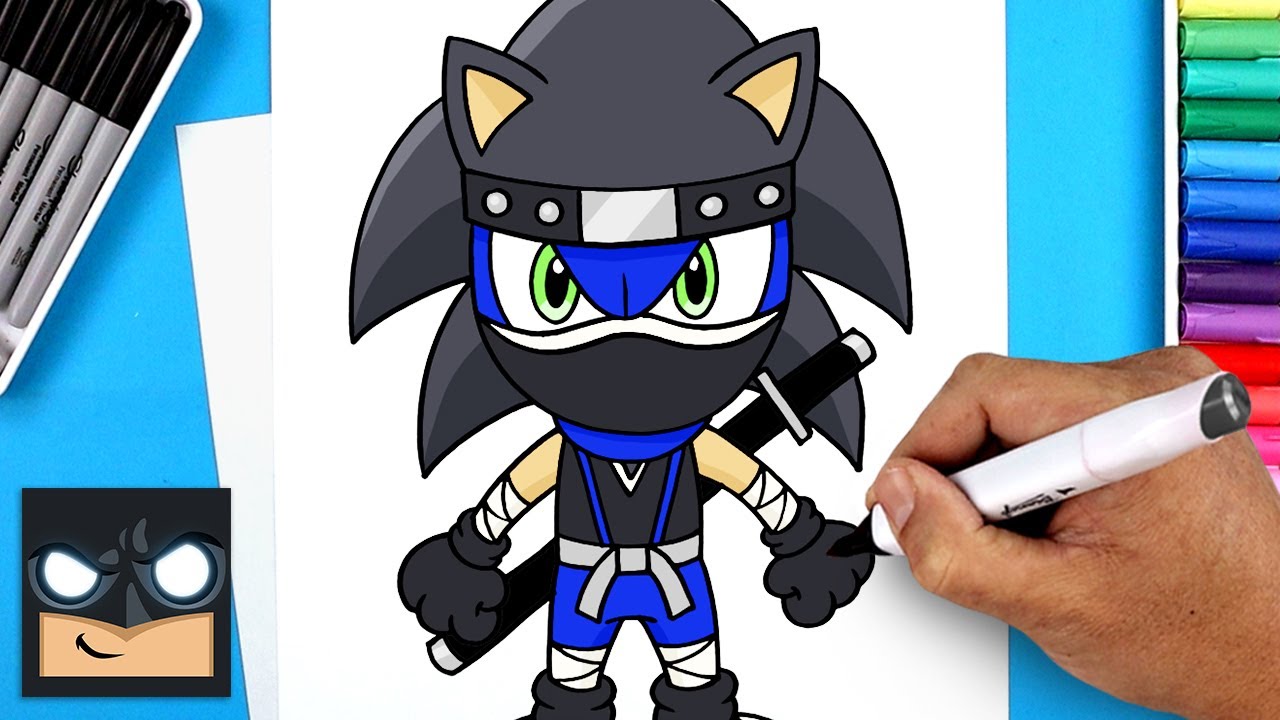How to Draw Ninja Sonic | Sonic the Hedgehog