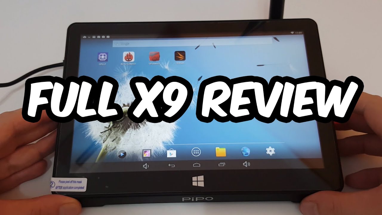 PiPo X9 Full Detailed Review - Win/Android Benchmarks, Gaming and Temps