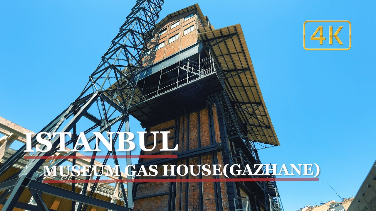 Istanbul Museum Gas House(GAZHANE) Walking Tour / 4K UHD [🎧Binaural City Sounds]