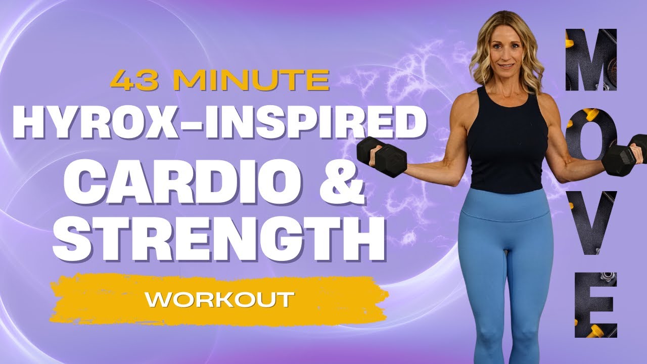 43 Minute Hyrox Inspired Cardio & Strength | Intense Workout!