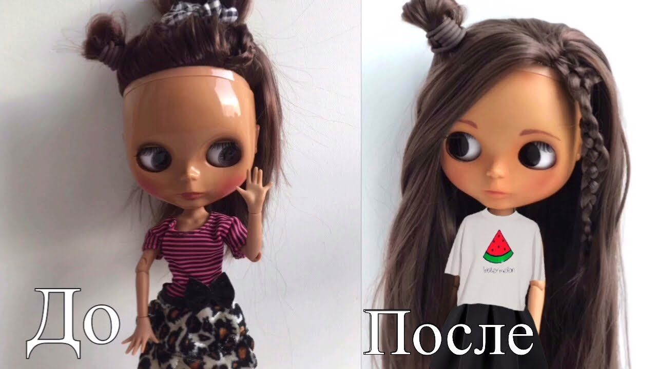 Custom Blythe #2 рисуем лицо,делаем веки и глазные чипы для куклы Блайз /repaint Blythe #Lexisdolls