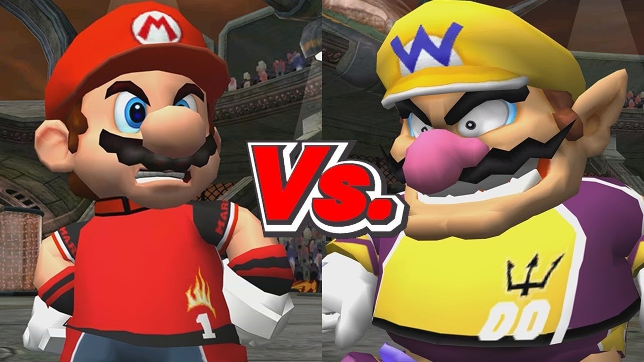 Super Mario Strikers - Mario/Koopa Troopa Vs. Wario/Toad