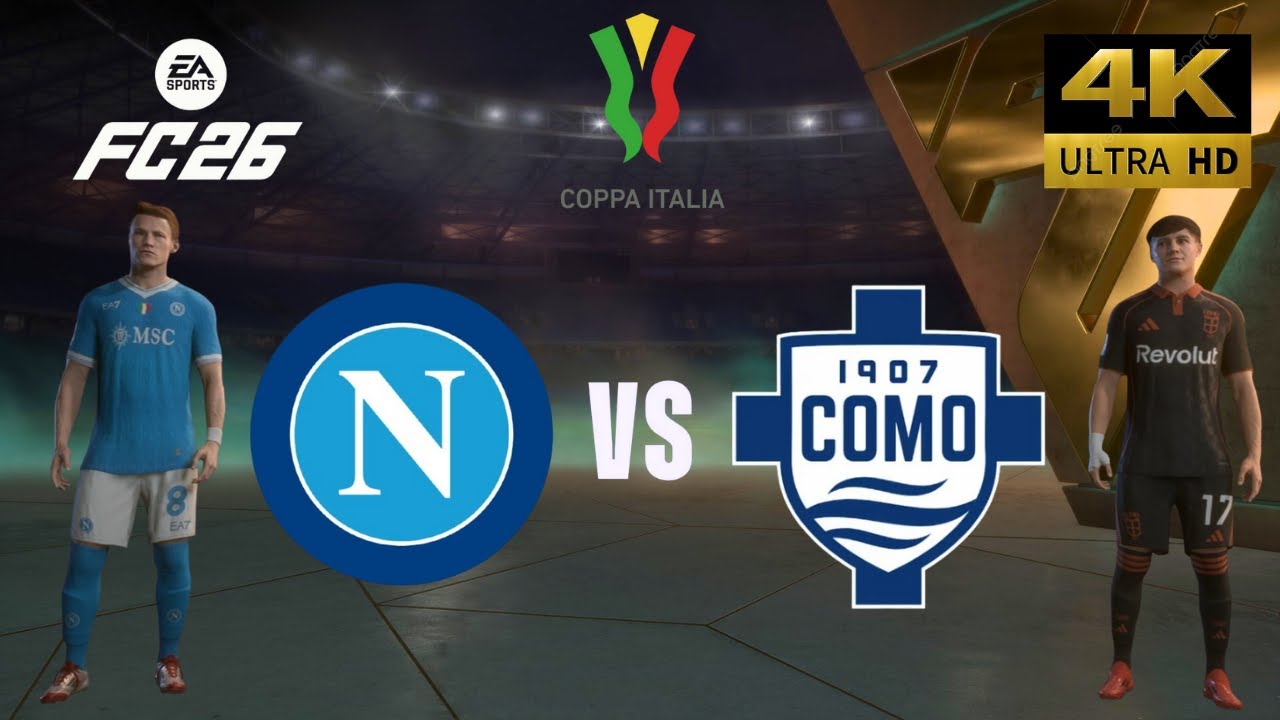 FC 26 - Napoli vs Como - All Goals - Coppa Italia 25/26 Full Match - PC [4K60]