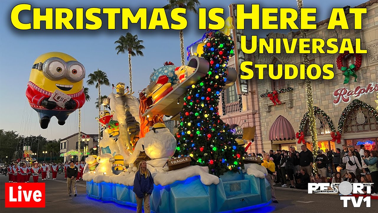 🔴Live: Christmas is Here at Universal Studios - Universal Orlando Resort - 11-24-25