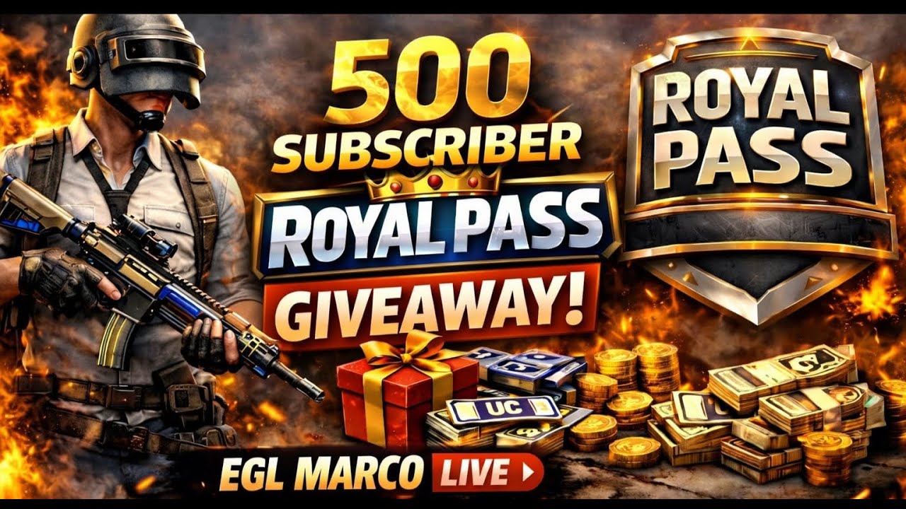 500 SUBSCRIBERS ROYAL PASS GIVEAWAY 2