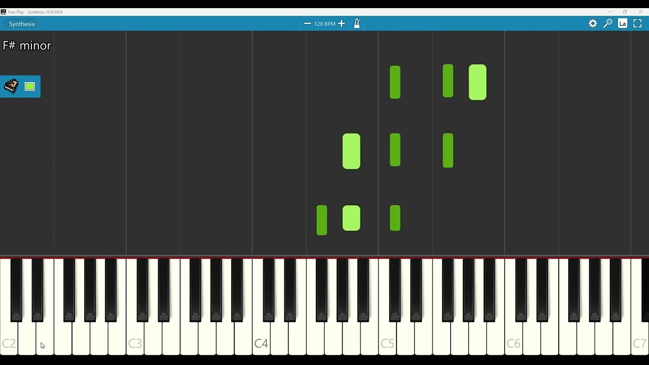 How To Play an F#m chord on piano