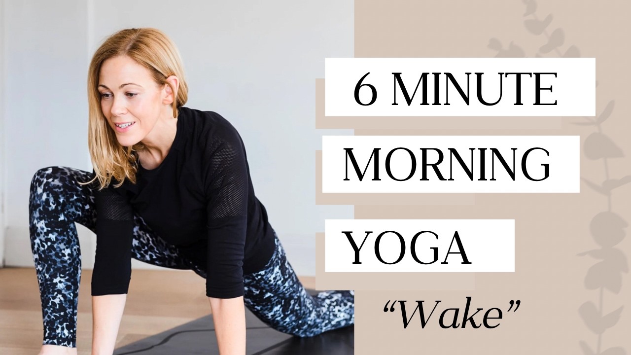 6 Minute Morning Yoga in Bed | Gentle Stretch to Wake Up Your Body