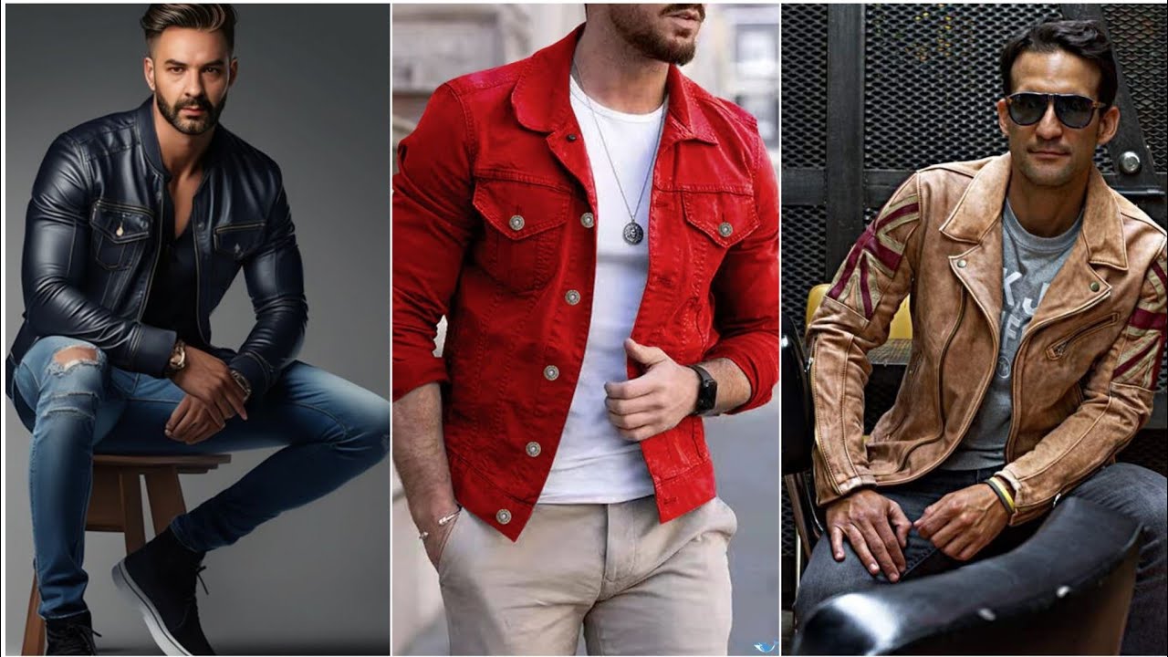 So stylo and very elegant design collection of leather fashion outfits for boys and men.