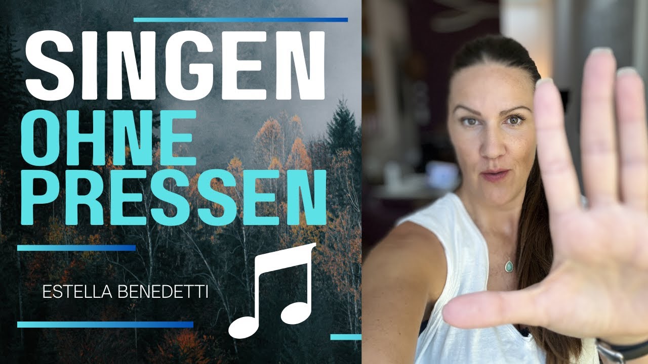 Singen ohne Pressen 🚫 - Mach's so!