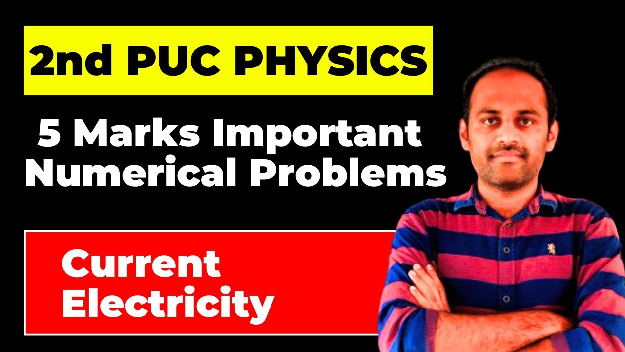 NUMERICAL PROBLEMS on CURRENT ELECTRICITY #2ndpuc  #PHYSICS