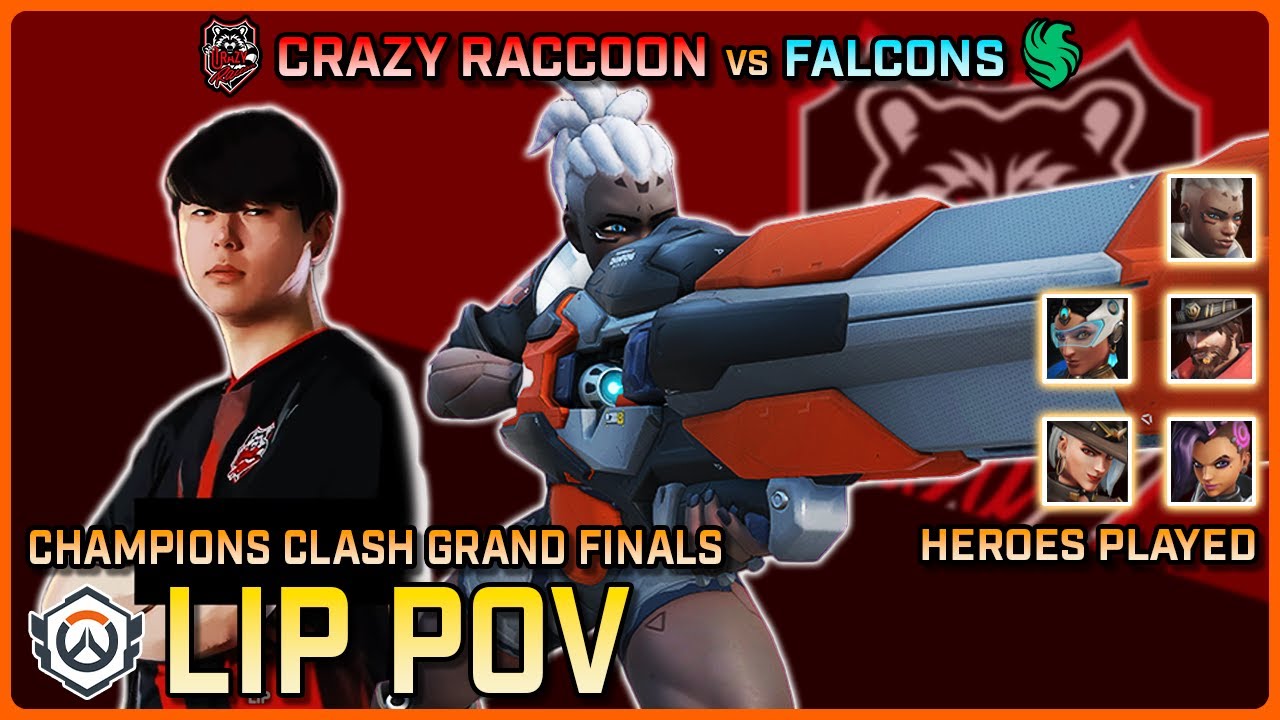 [ LIP POV + Cam ] Hitscan DOMINATION | Crazy Raccoon vs Team Falcons | Grand Finals| Champions Clash
