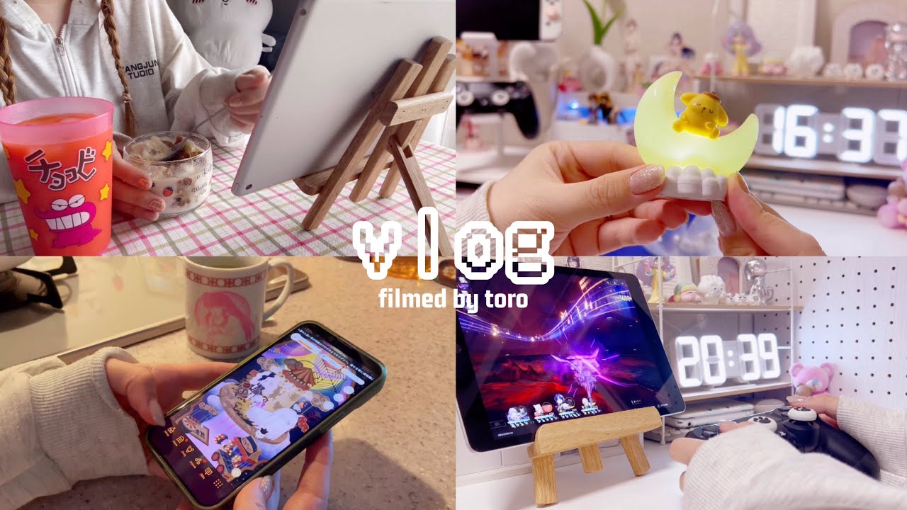 vlog∵ ⌇ゲームオタクのとある1日🍓⸝⸝꙳ ⌇学マス⌇崩壊スターレイル⌇サンリオ⌇リヴリー⌇オタ活