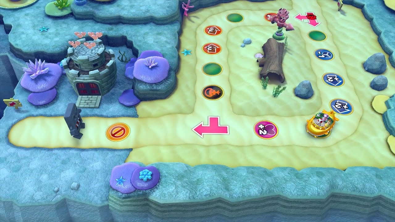 Mario Party 10 Bowser Party #862 Daisy, Toadette, Spike, Toad Whimsical Waters Master Difficulty