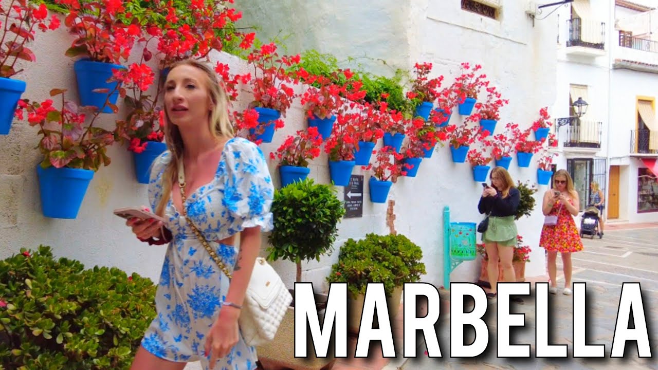 MARBELLA 🇪🇦 Beautiful Old Town Bars & Restaurants May 2024 Costa del Sol Spain 4K