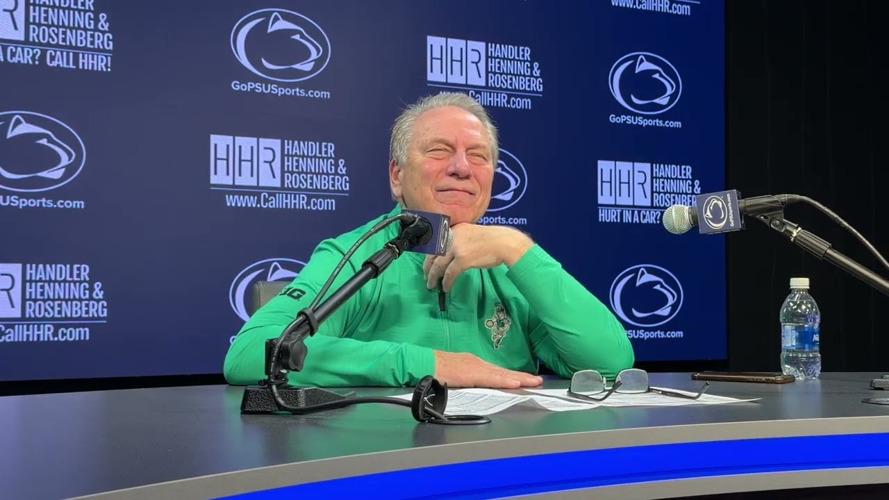 Michigan State Head Coach Tom Izzo gives respect to Penn State Men's Basketball and Mike Rhoades