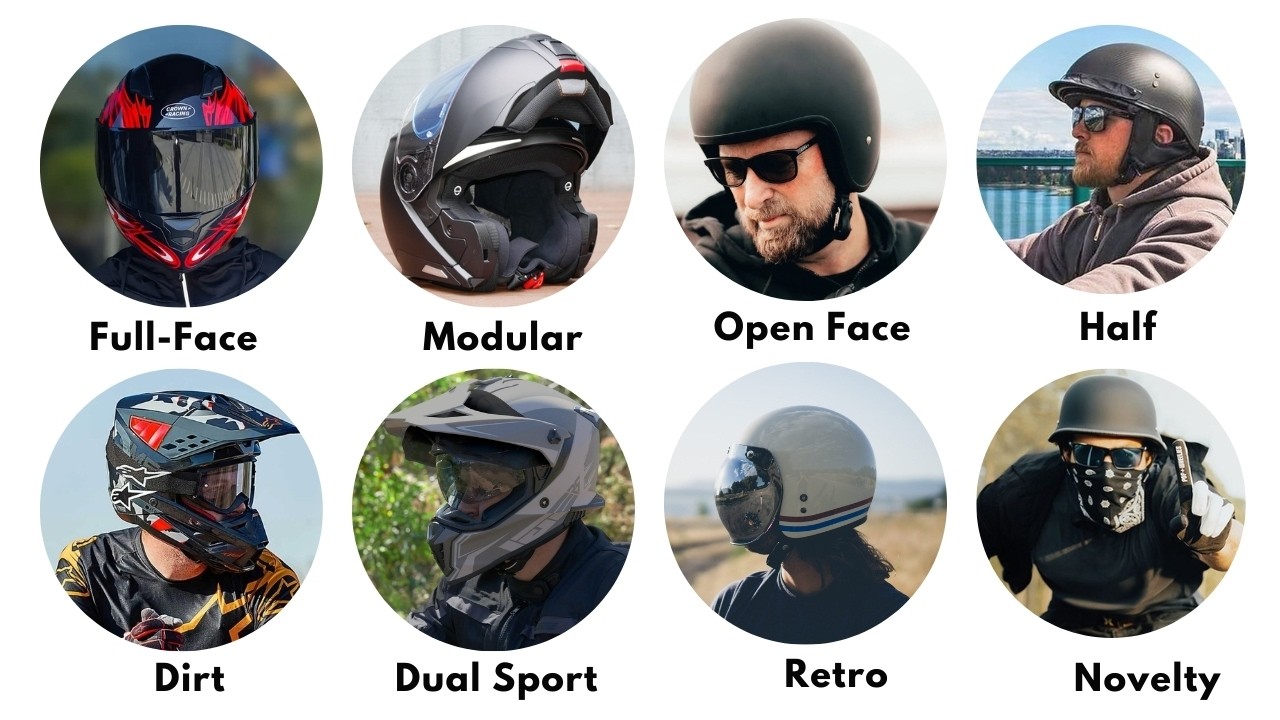 Every Motorcycle Helmet Types Explained in 8 Minutes