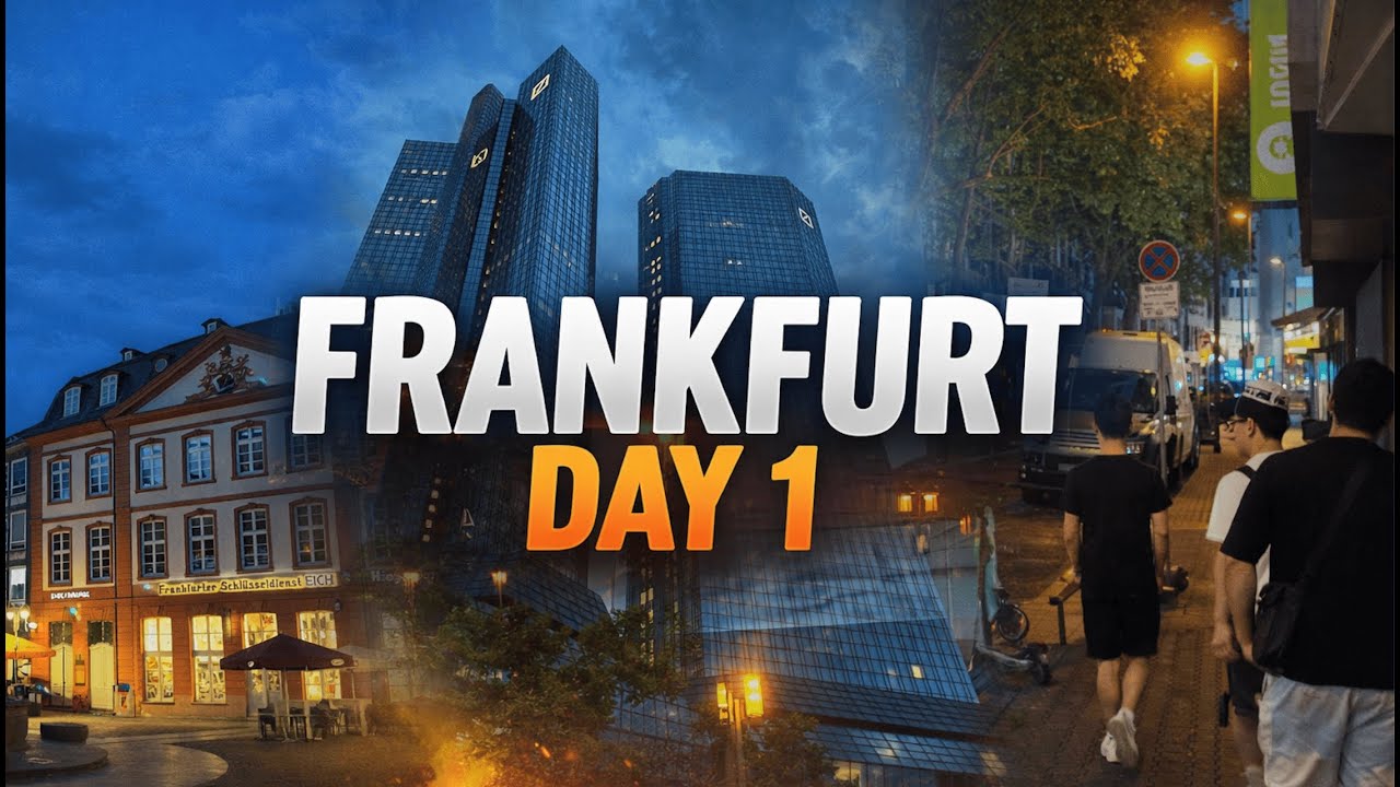 FRANKFURT  Day-1 🇩🇪🌭✈️ | VLOG