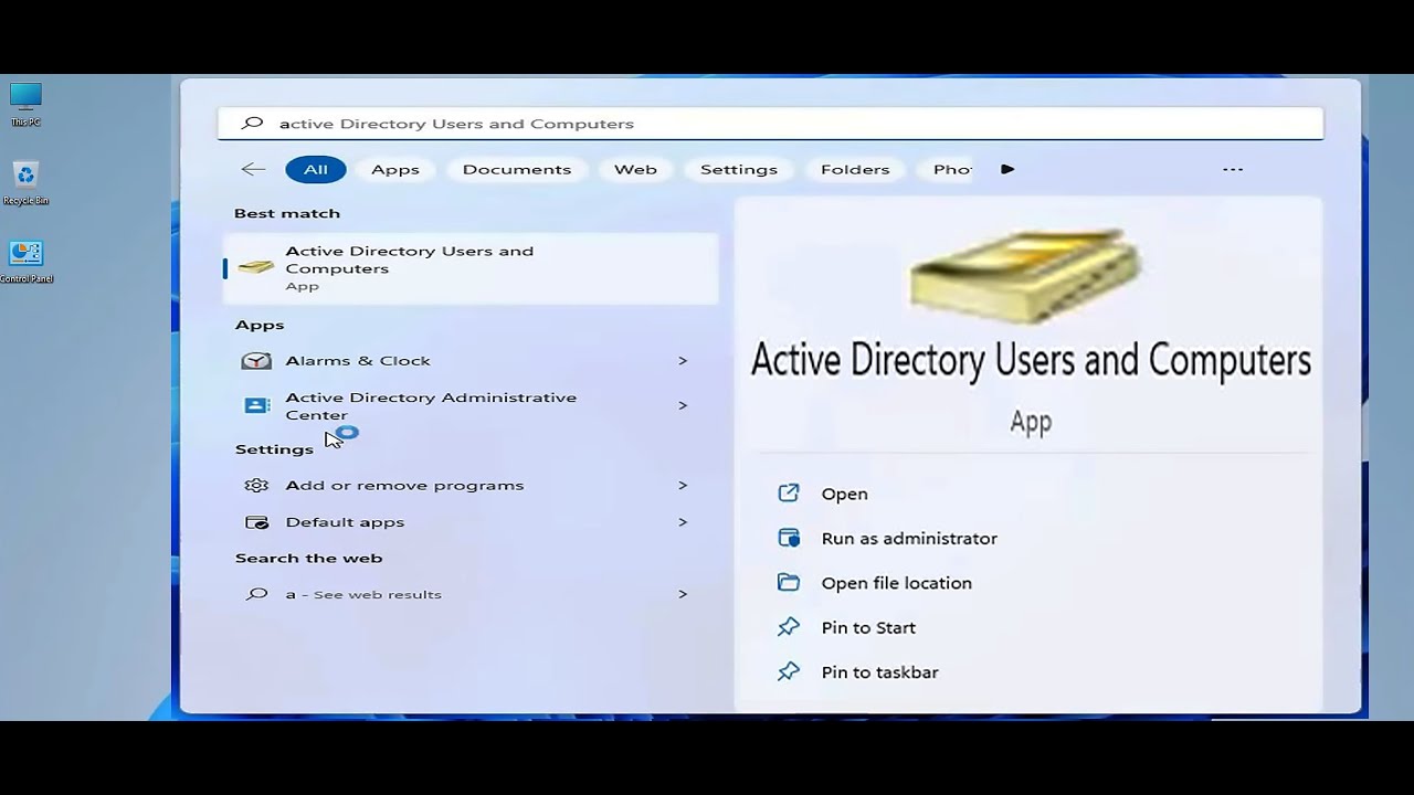 How To Install Active Directory Users And Computers On Windows 11 Management Console