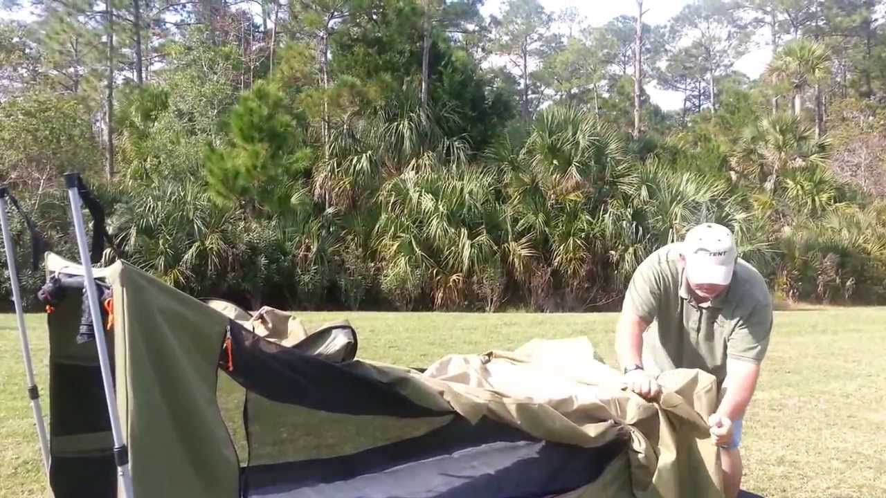 Jet Tent Bunker Cot Set Up