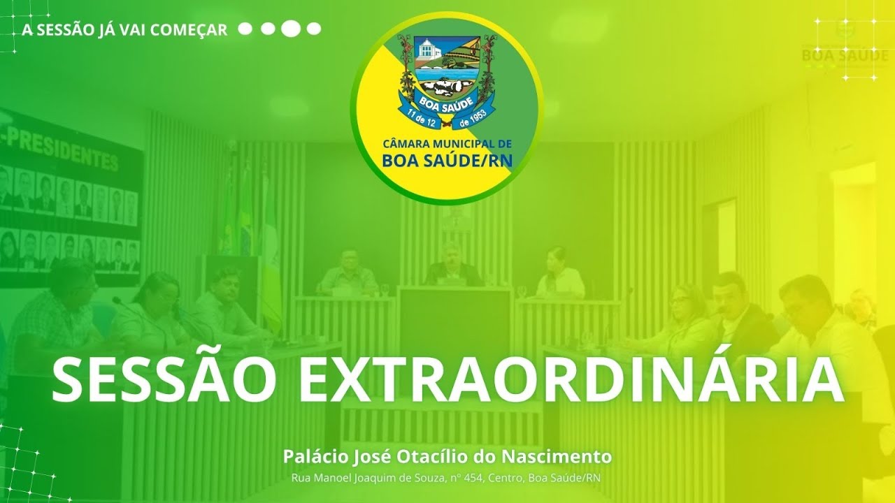 2ª SESSÃO EXTRAORDINÁRIA DO 1º PERÍODO DE 2026.