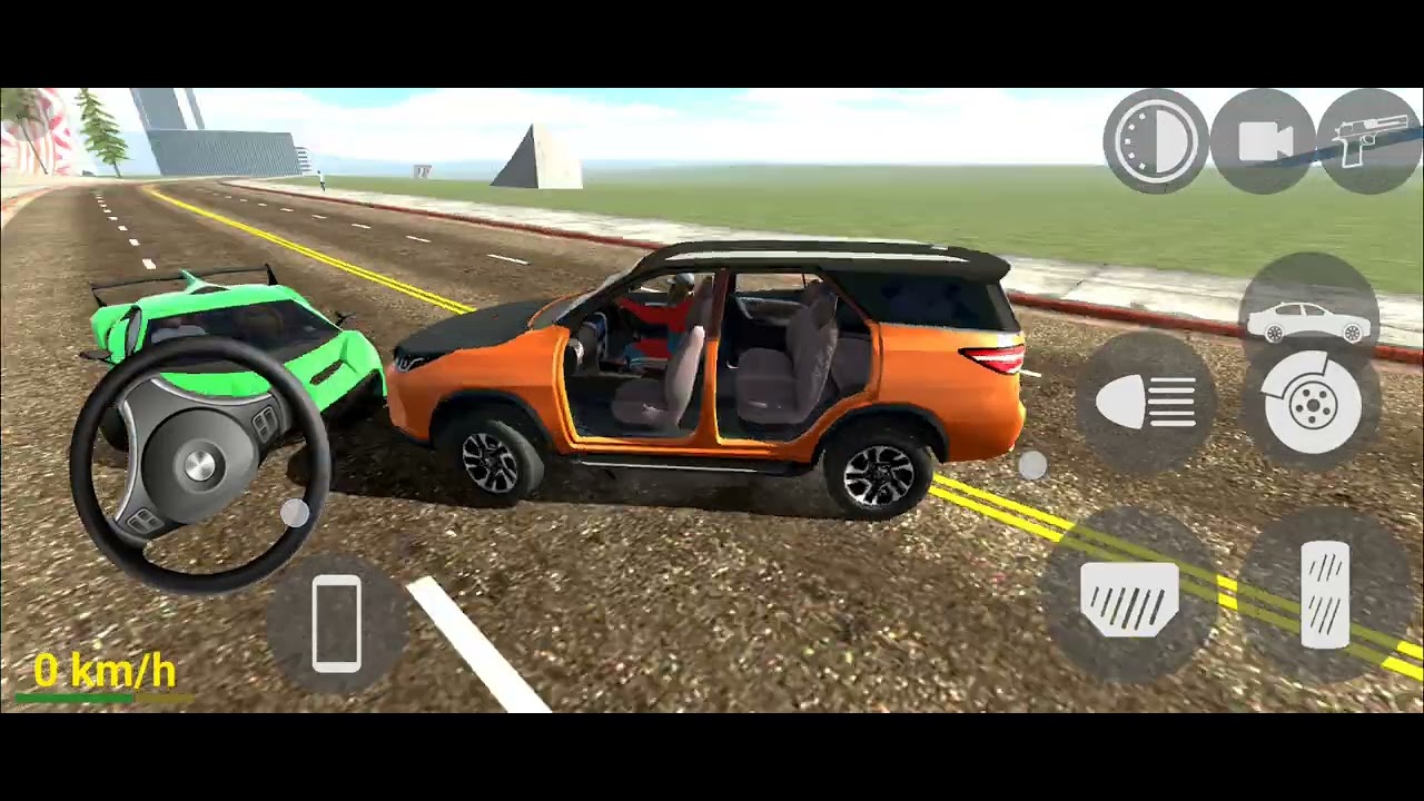 Franklin driving new orange fortuner legender 