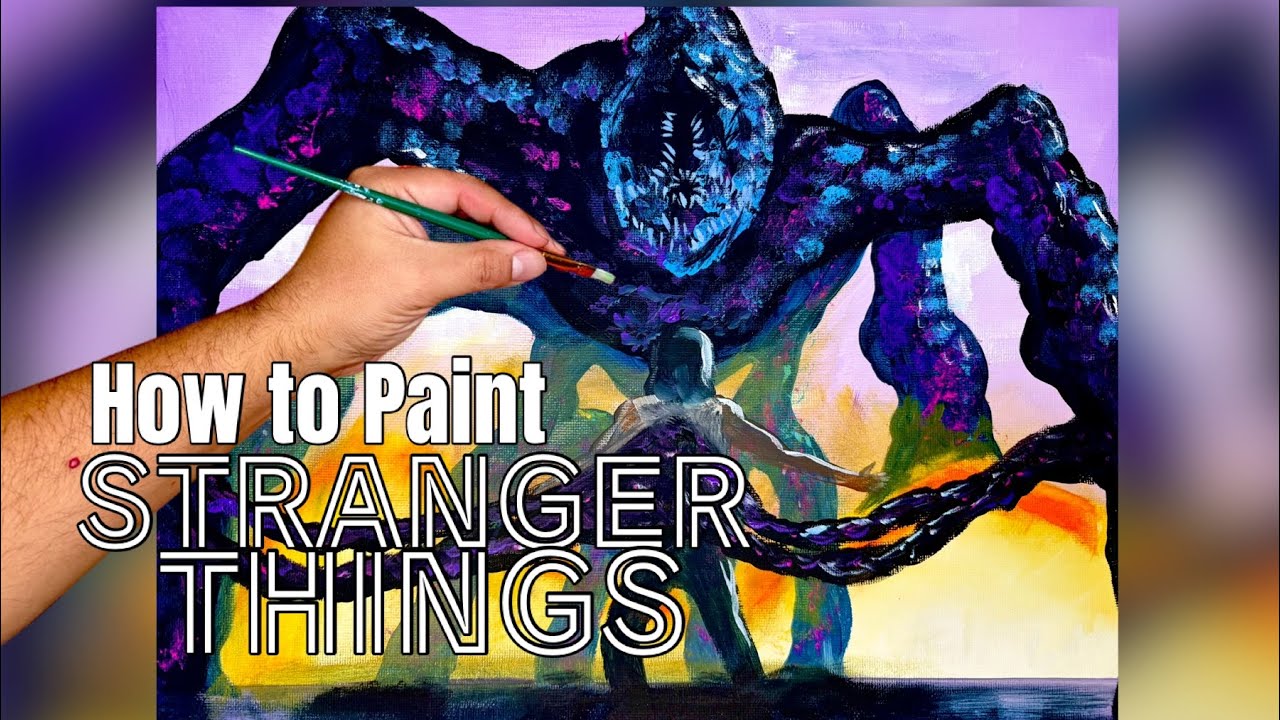 Как нарисовать персонажей из сериала «Очень странные дела» #strangerthings #paintingtutorial #net...