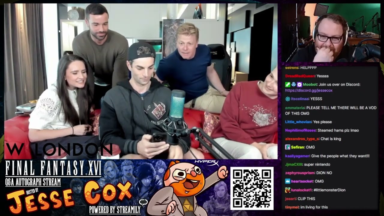 Stewart Clarke does steamed hams with David Menkin  - Final Fantasy 16 Cast Q&A streamily