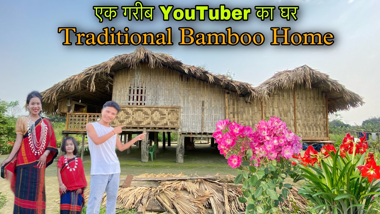 My Home Tour || Traditional Bamboo Home in Village || Village YouTuber Home Tour || Village Life