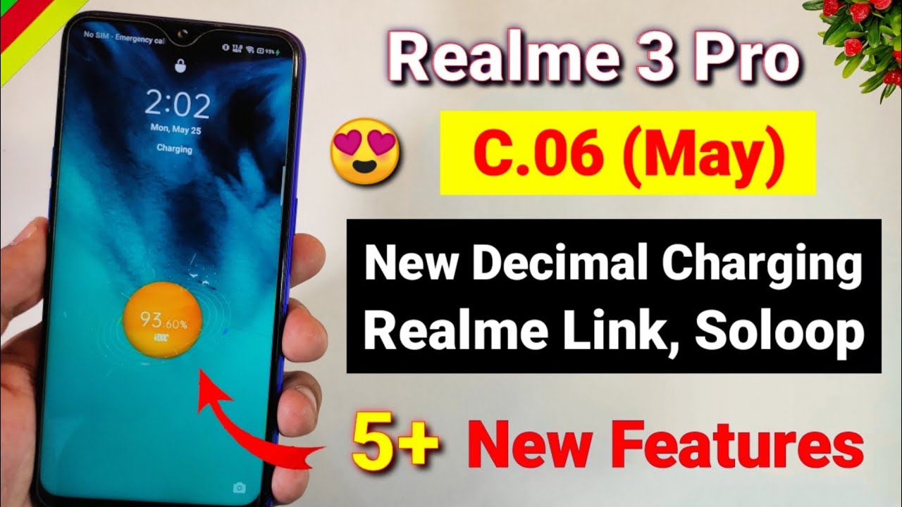 Realme 3 Pro C.06 May update released | Decimal planet charging animation | Realme 3 pro new update