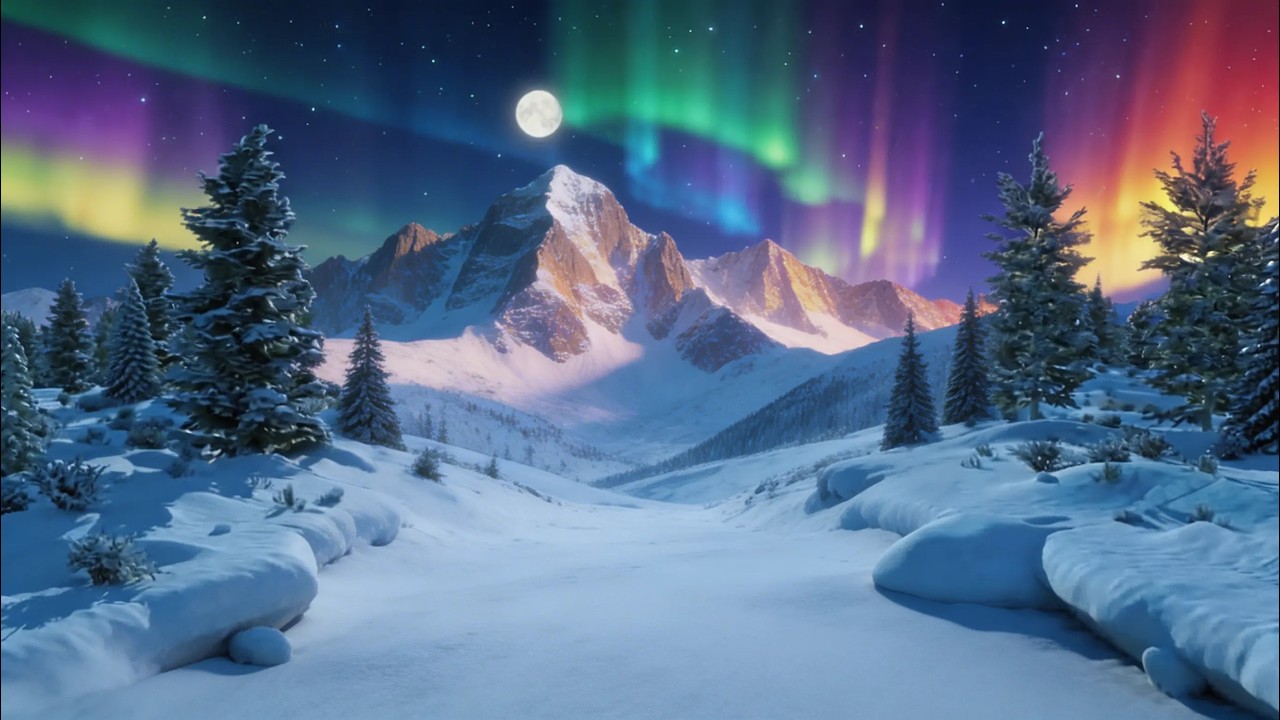 Aurora Borealis Meditation & Sleep Music | Calm Ambient Sounds for Deep Rest