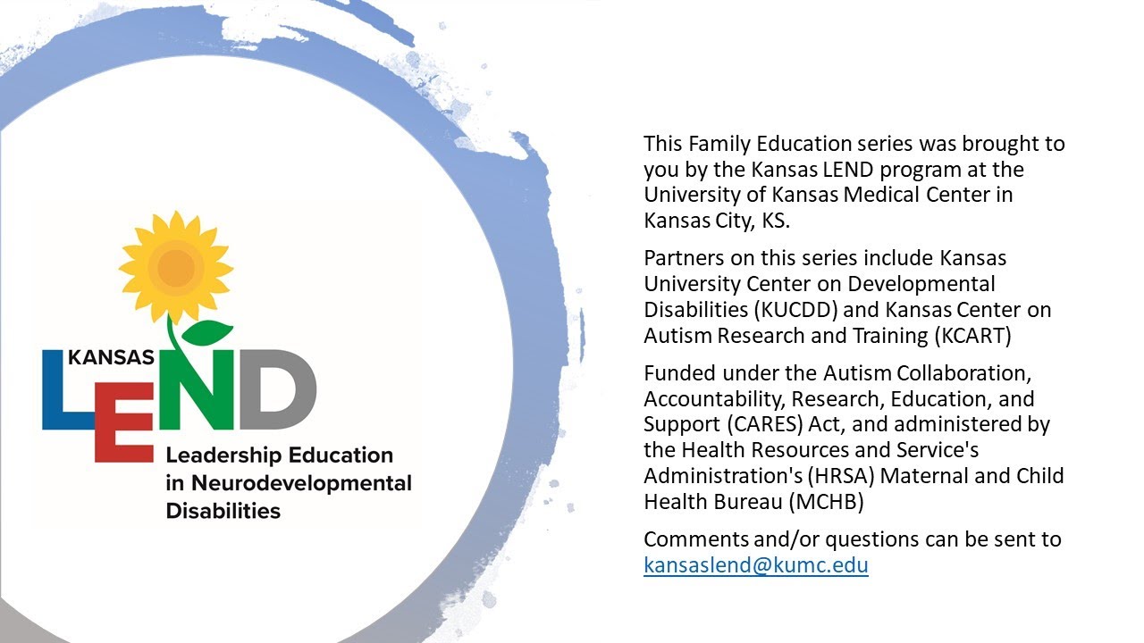 Kansas LEND Family Education Series - January 2022 - Nutrition