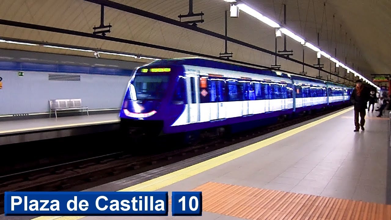 Plaza de Castilla | линия 10 : Мадридский метрополитен ( класс 7000 ) [2015]