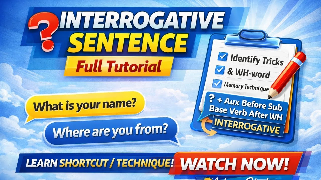 Interrogative Sentence||Ask Like a Pro! || Jahan’s Strategy