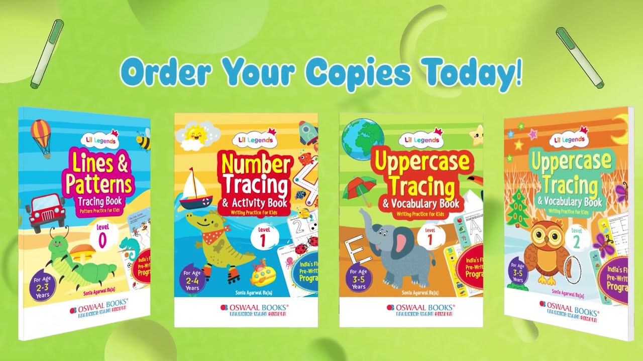 Master Your Child's Pre-Writing Skills with Oswaal Lil Legends Writing Books #Learning