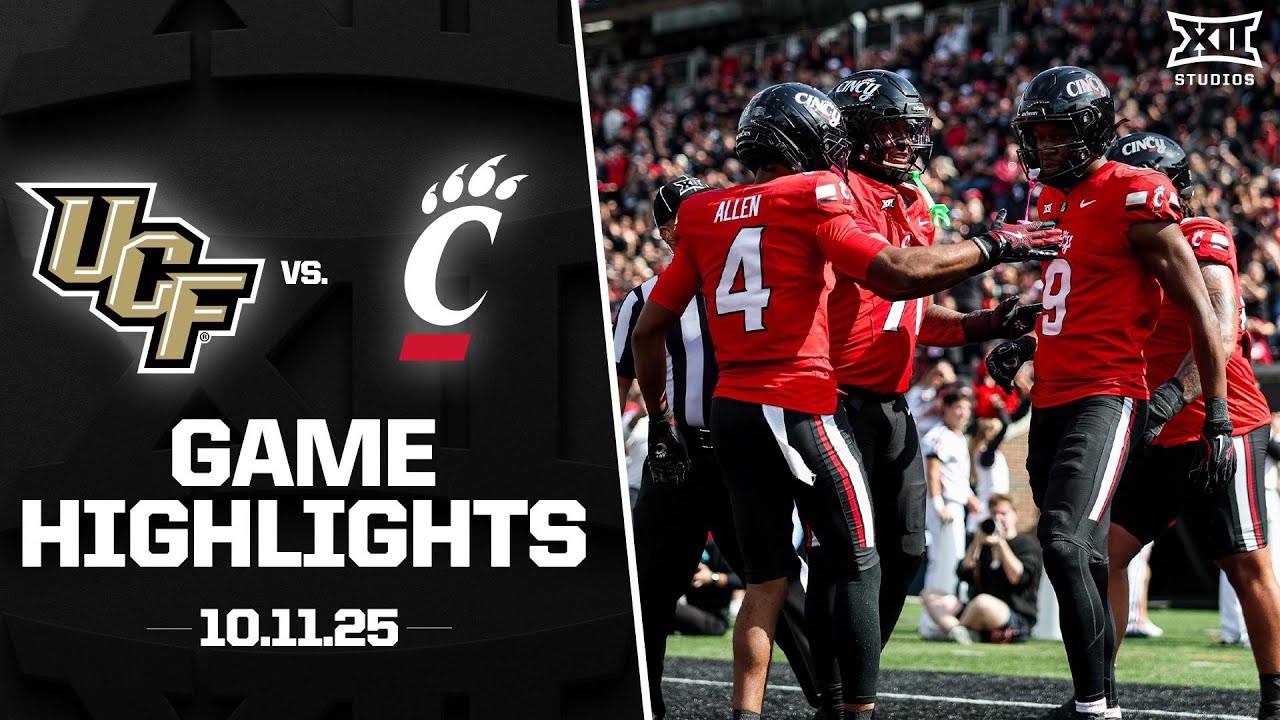 UCF vs. Cincinnati Game Highlights | 2025 Big 12 Football