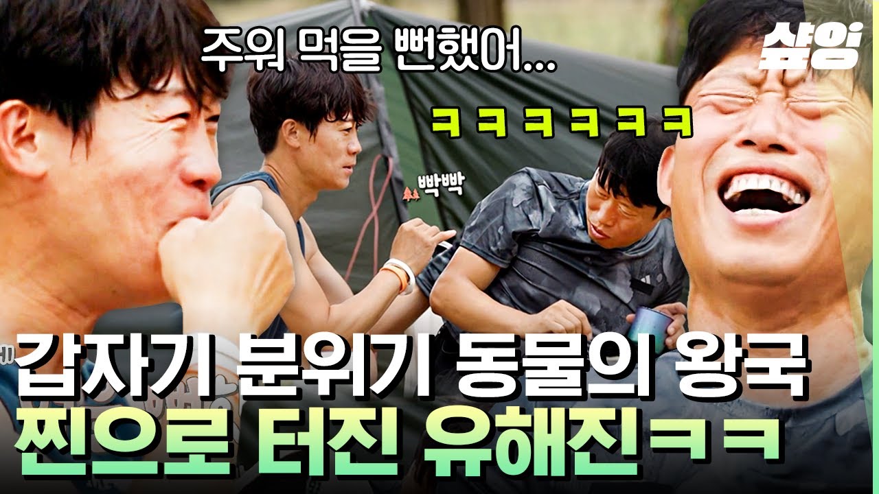 [#텐트밖은유럽] 등 잘 긁어주는 착한 동생❤️ 시원함 속 피어나는 유해진X진선규 사이 유대감 | #샾잉