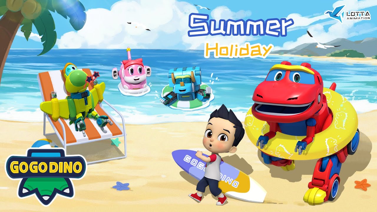 ☀️幫幫龍出動 - 超级夏日☀️特辑 | 冰涼一夏 | GoGoDino Summer Special Adventure | Dinosaur Cartoon | 兒童動畫卡通