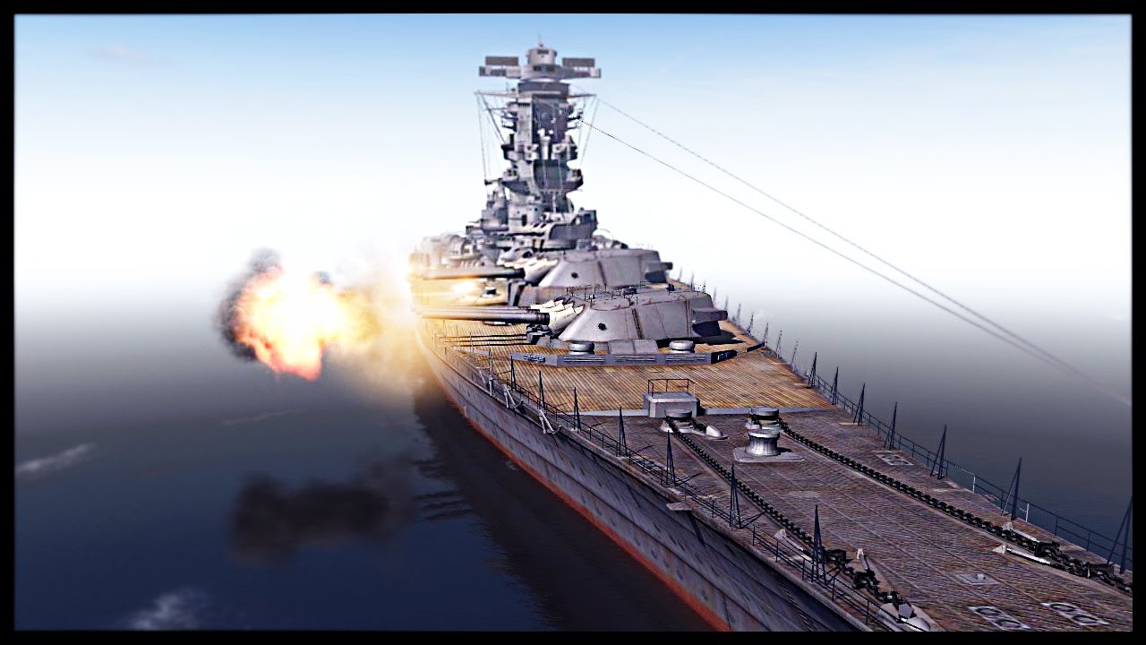 Biggest Battleship Ever Built - IJN Yamato vs USS Iowa | Men of War Assault Squad 2 Mod Gameplay