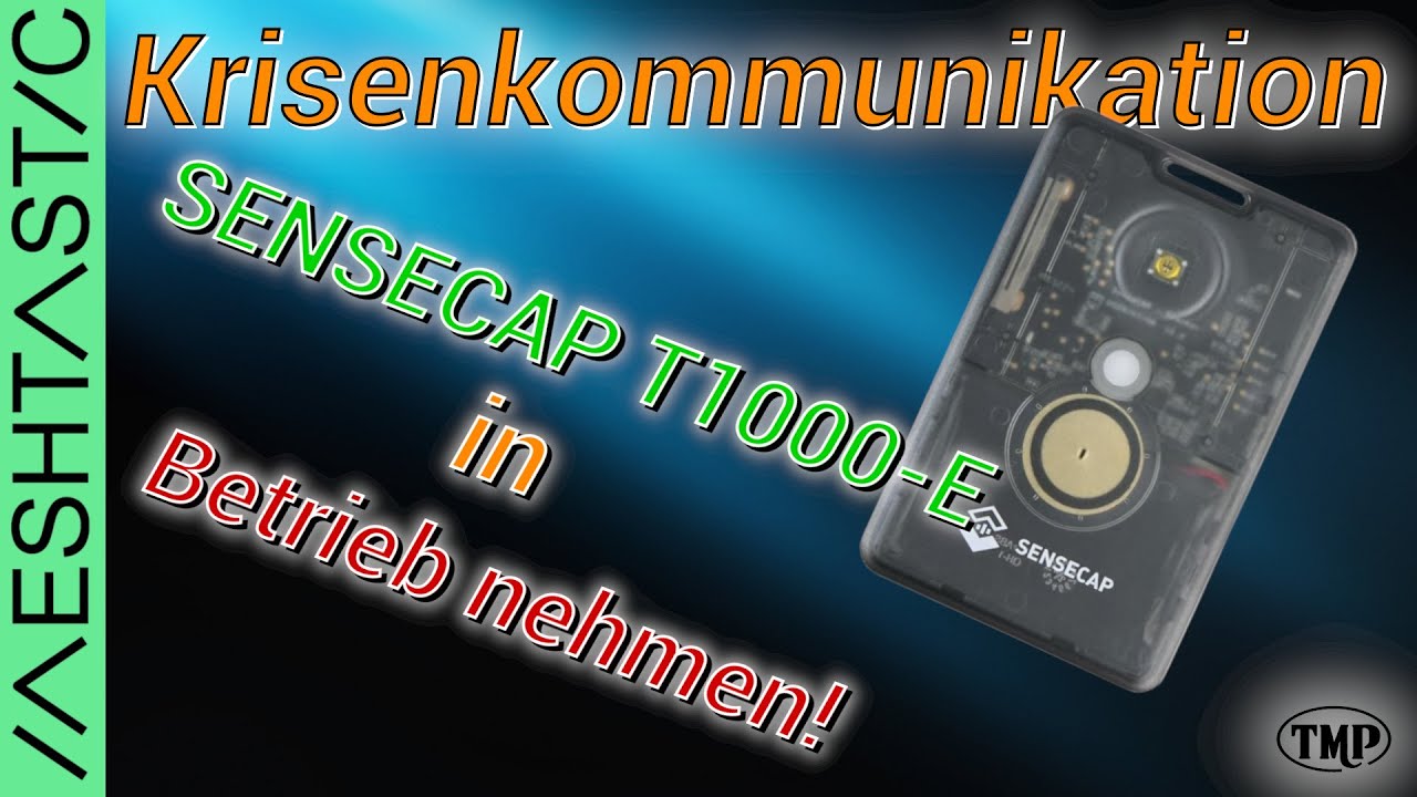 Sensecap Card Tracker T1000-E! Meshtastic Software aufspielen.