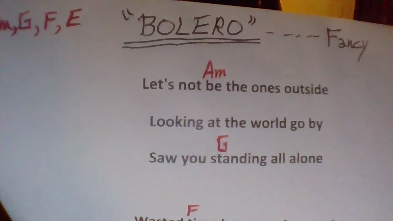 BOLERO  Fancy  COVER