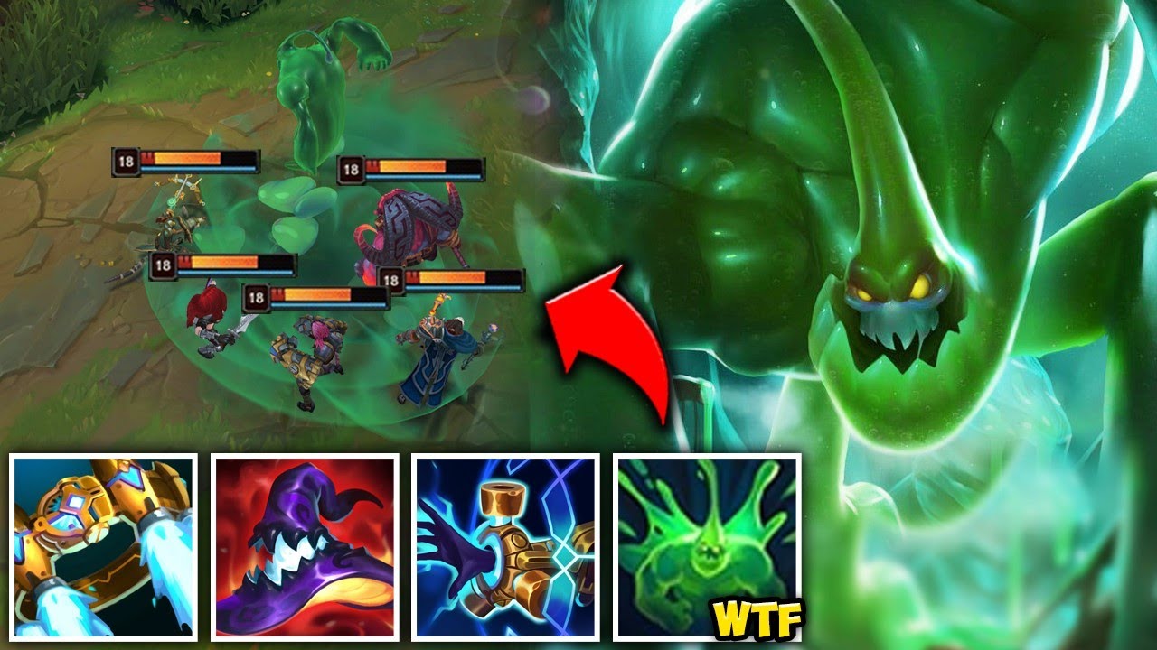 ONE ZAC W DOES 40% MAX HEALTH DAMAGE!? (THE FLYING BLOB OF DEATH) - League of Legends