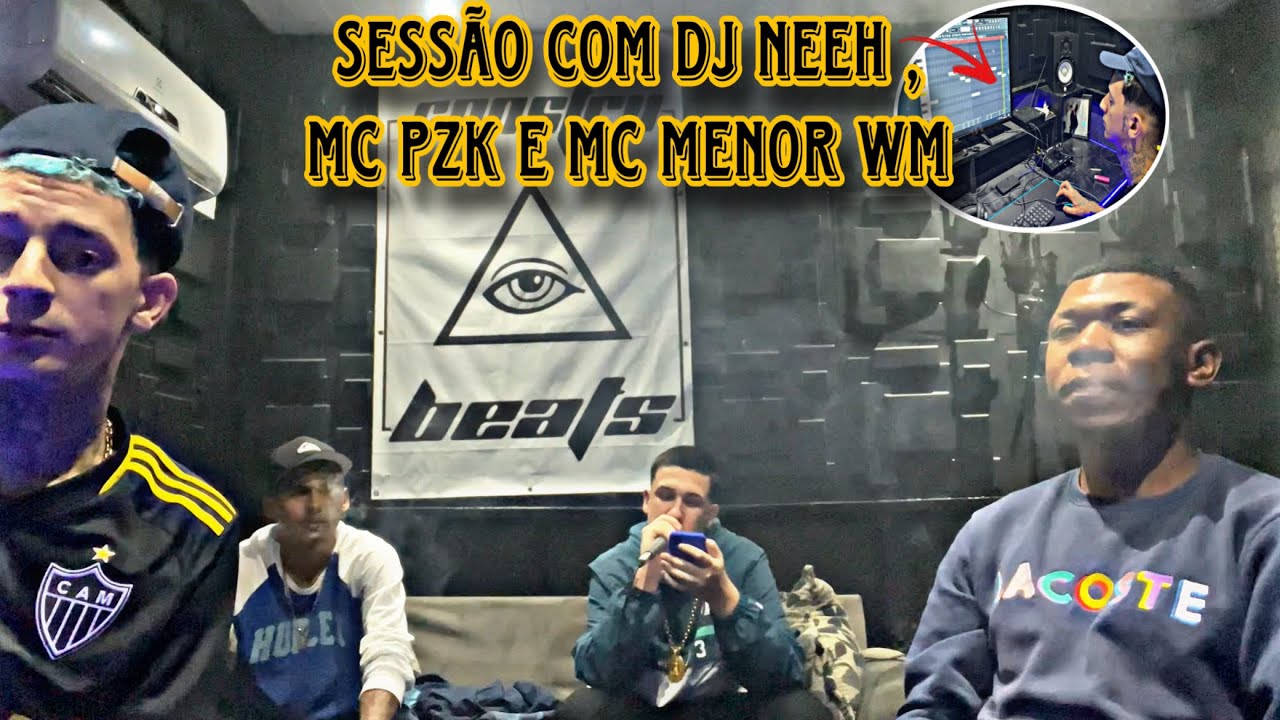 MADRUGADA DE STUDIO NA CONSTRUBEATS COM DJ NEEH MC PZK E MC MENOR WM