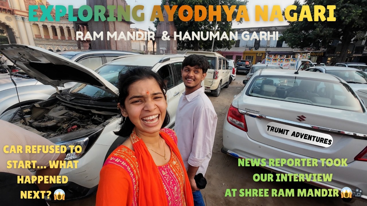 Ayodhya Darshan Vlog 🙏 | We Got Interviewed at Ram Mandir! | Hanuman Garhi – Shortcut Route