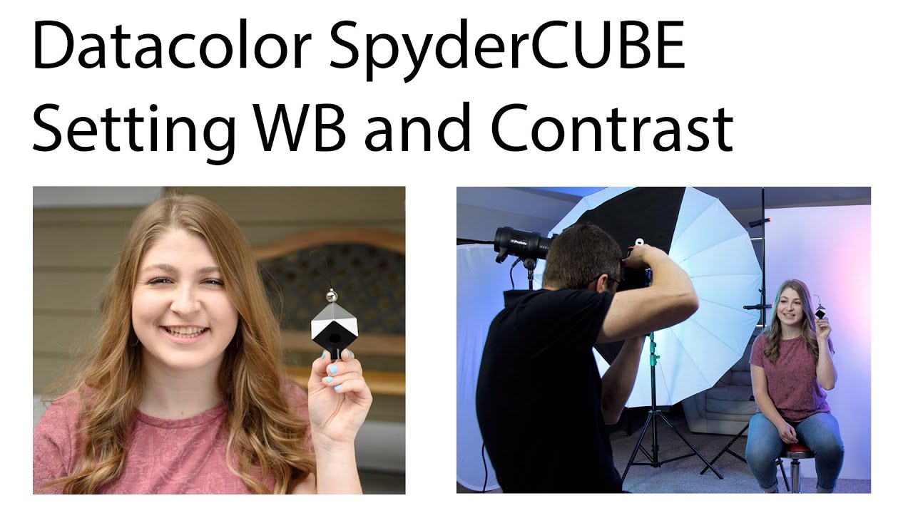 How to use the Datacolor SpyderCUBE to Set White Balance and Contrast